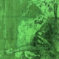 thumbnail image 1 of Ahgly Company Indoor Square Oriental Green Industrial Area Rugs, 6' Square, 1 of 4