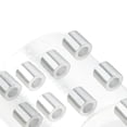 thumbnail image 4 of Eigraketly 166 piezas 5 mm / 0.2 pulgadas Agujero Funda de aluminio Plata Cable Férula Aluminio resistente Engarce Bucle Manga Un solo agujero Herramientas y ferretería No.2 Eigraketly TO005651-02, 4 of 6