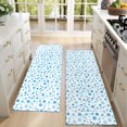 thumbnail image 4 of Kitchen Rugs Sets Of 2,Blue Christmas Snowflake Pattern Anti Fatigue Kitchen Mat Rugs Non Slip Washable,Decorative Kitchen Floor Mats for Kitchen,Sink,Laundry,17"X47", 4 of 5