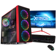 thumbnail image 1 of Xtreme PC Gaming AMD Radeon RX 6600 Ryzen 5 5600 16GB SSD 500GB Monitor 23.8 165Hz WIFI Red Xtreme PC Gaming XTPCR516GB6600MR, 1 of 5