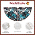 thumbnail image 3 of Xecao snow board colorful Pattern Christmas Tree Skirt Holiday Part Decorations for Christmas Tree, Farmhouse Christmas Decor Xmas Holiday Home Party Decorations-30", 3 of 6