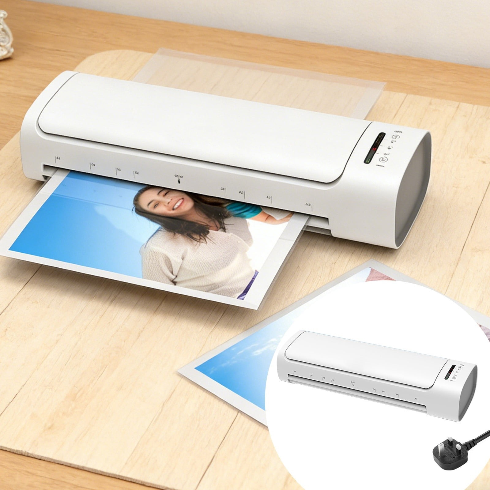 Laminating Machine For Cards Photos With Adjustable Temperature And Speed Settings