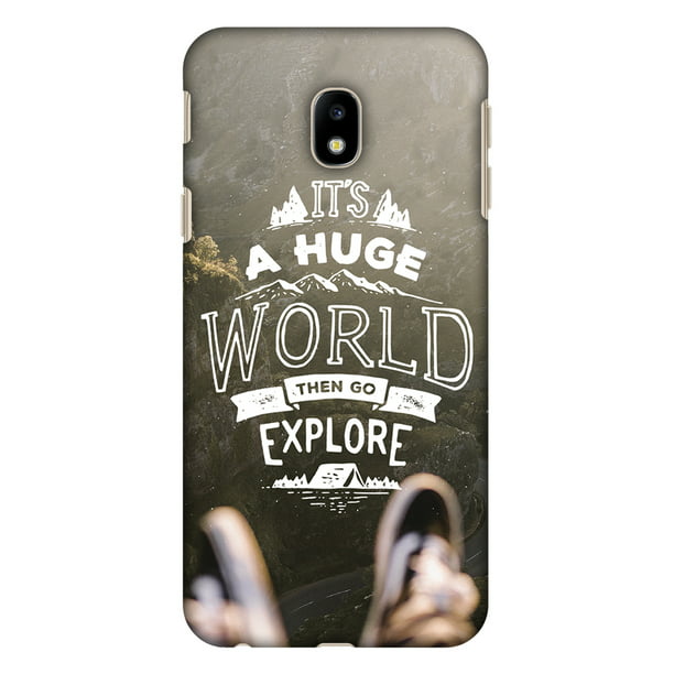 Samsung Galaxy J3 Pro Case Samsung Galaxy J3 Pro 17 Case Explore The World Hard Plastic Back Cover Slim Profile Cute Printed Designer Snap On Case With Screen Cleaning Kit Walmart Com