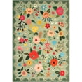 thumbnail image 4 of Shininglove 9' x 12' Floral Area Rug for Living Room, Large Washable Non -Slip Low Pile Soft Carpet for Home Bedroom Dining Room(Green), 4 of 7