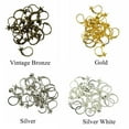 thumbnail image 2 of simhoa 20pcs Leverback Earring Findings Round Hoop Ear Wire For Earrings DIY Bronze, 2 of 6