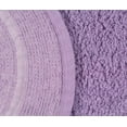 thumbnail image 2 of Home Weavers Double Ruffle Collection 100% Cotton Non-Slip Bathroom Rug Set Machine Washable Bath Rug-21"x34", Bathroom Rug- 24"x40", Purple Color 2 Piece Bath Rug set, 2 of 9
