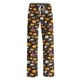 thumbnail image 7 of Stamzod Pajama Pants for Women Pumpkin Ghost Bat Print Drawstring Sleep Pants Casual Loose Comfy Pants 2026 Halloween Pajamas XXL, 7 of 7