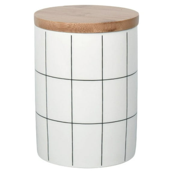 Zehuanyu Canister with Lid Jars Porcelain Container M White