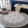 thumbnail image 2 of SAFAVIEH Sofia Derrick Oriental Area Rug, Ivory/Blue, 6'7" x 6'7" Round, 2 of 8