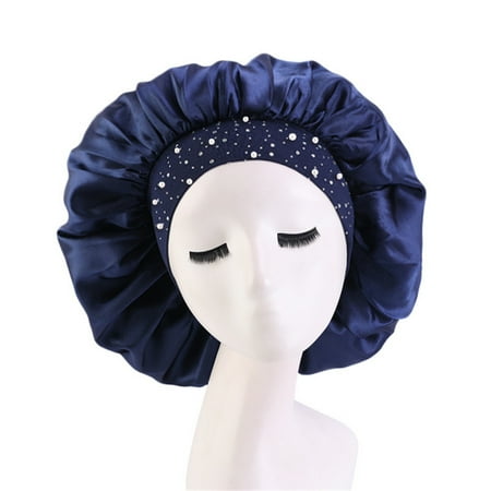 

Women s Satin Printed Wide-brimmed Hair Band Sleep Cap Chemotherapy Hat Hair Cap