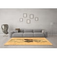 thumbnail image 3 of Ahgly Company Indoor Square Abstract Brown Modern Area Rugs, 5' Square, 3 of 4