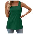 thumbnail image 2 of Hfolob Women's Sexy Tank Tops Summer Solid Color Square Neck Loose Fit Fashion Flowy Sleeveless Going Out Tops, 2 of 4