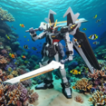 thumbnail image 2 of Gundam Model Big Class HG Assembly Intelligent Toy Mech Handheld Assembly Toy Height of About 15 centimeters（HG Black Assault）, 2 of 5