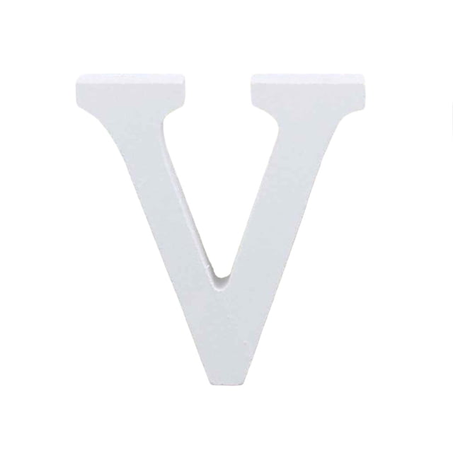 kurtrusly 8cm 26 White Large Letters Alphabet Portable Lightweight Ornament Photography Props Wedding Party Home Decoration 21#