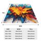 thumbnail image 3 of Fotbe Colorful Paint Print Manta de Franela Acolchonada con Estampado, Súper Suave y Esponjosa, Extra Grande para Sofá, Cama, Uso Todo el Año-50"x40", 3 of 7