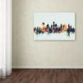 thumbnail image 3 of Trademark Fine Art "Houston Texas Skyline Blue" Canvas Art by Michael Tompsett, 3 of 3