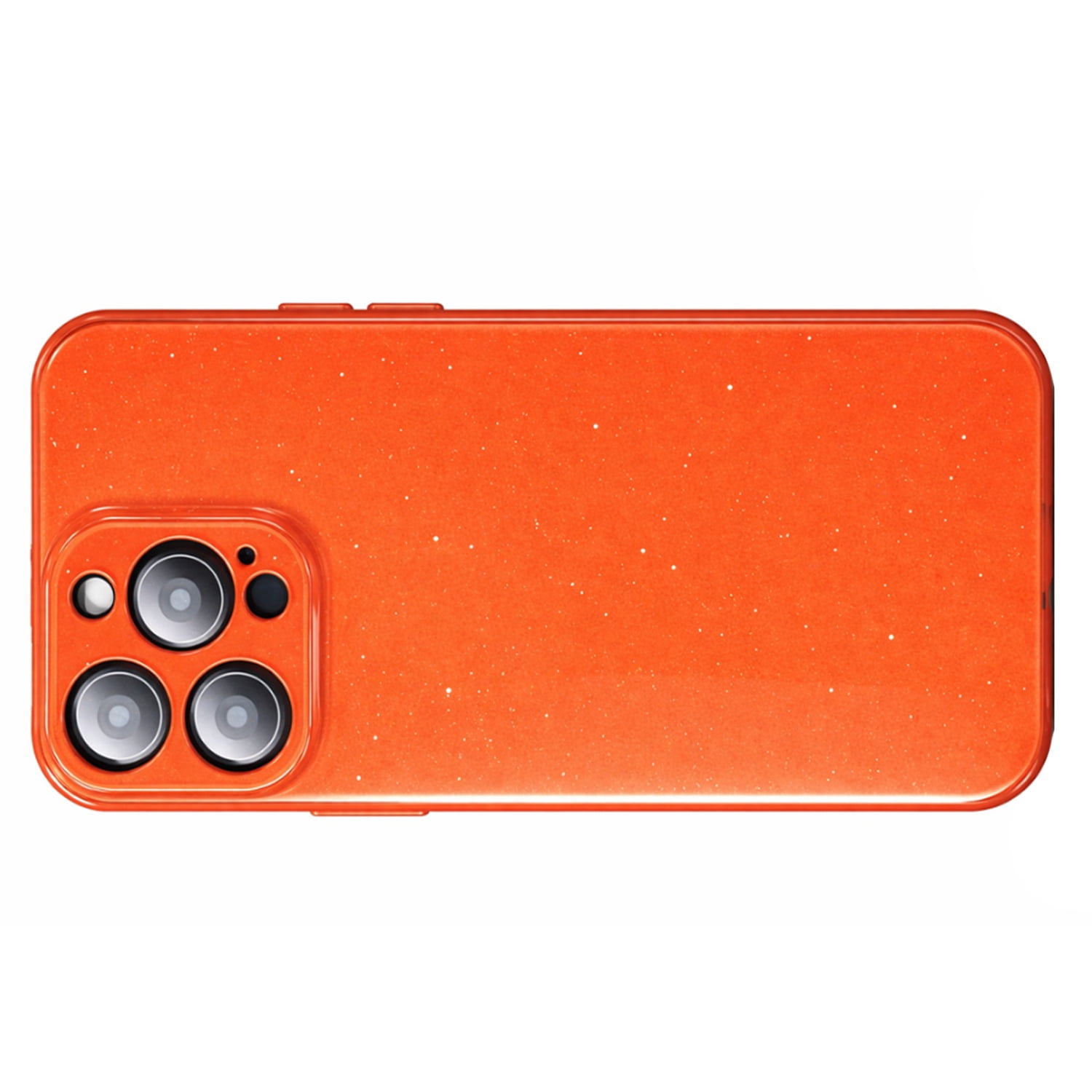 Stylish Full-Glitz Sparkling Case for iPhone 17 Pro - Orange