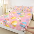thumbnail image 4 of Erosebridal Flower Easter Eggs Kid Bed Sheets, Spring Groovy King Sheets, 4-Piece, 4 of 5