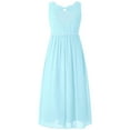 thumbnail image 2 of YONGHS Kids Girls Chiffon Party Dress Junior Ball Gown Wedding Bridesmaid Dresses, 2 of 5