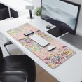 thumbnail image 2 of Long Mouse Pads for Desk,Pioneer Flower Floral Print Pattern Desk Mats on Top Of Desks, Desk Mouse Pad Extra Large with 3mm Non-Slip Base and Stitched Edge for Gaming,Office,Work,Home 31.5"x11.8", 2 of 6