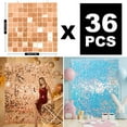 thumbnail image 4 of Shimmer Wall Backdrop Panels Champagne 36pcs Square Sequin Backdrop Decor Sparkly Wall for Wedding Birthday Party Holloween Thanks Giving Days Bling Photo Decoration, 4 of 9