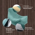 thumbnail image 6 of Jaxx Juniper Outdoor Bean Bag Patio Chair & Poolside Lounge, Cancun Blue, 6 of 8