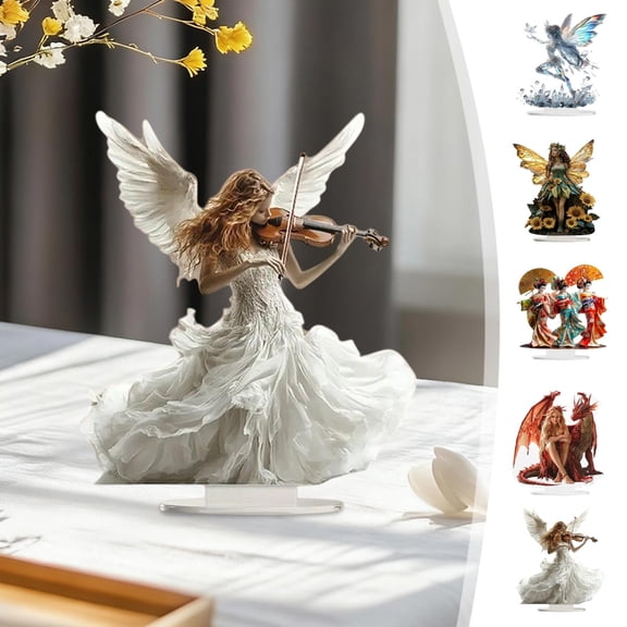 Acrylic Tabletop Standing Decorative Piece, Stylish Ornament for Living Rooms, Bedrooms & Windowsills, Modern Home Decor Accent, Perfect Gift for Housewarming & Holidays, 2D Flat, A