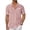 Pink, variant on GrmtClth Men Shirts 2026 Color-Blocked Sheer Mesh Tops Classic Button Down T-Shirts Trendy Collared Outfit Short Sleeve Black XL