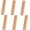 64mm, variant on Gamvdout Wooden Cabinet Knobs 6Pcs Rubber Wood Lacquer Drawer Door Double Hole T Shaped Round Head Handle 96Mm