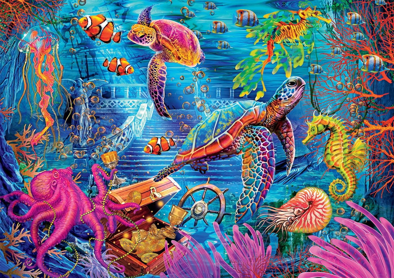 Buffalo Games - Le puzzle Amazing Nature - Colorful Ocean - en 500 pièces