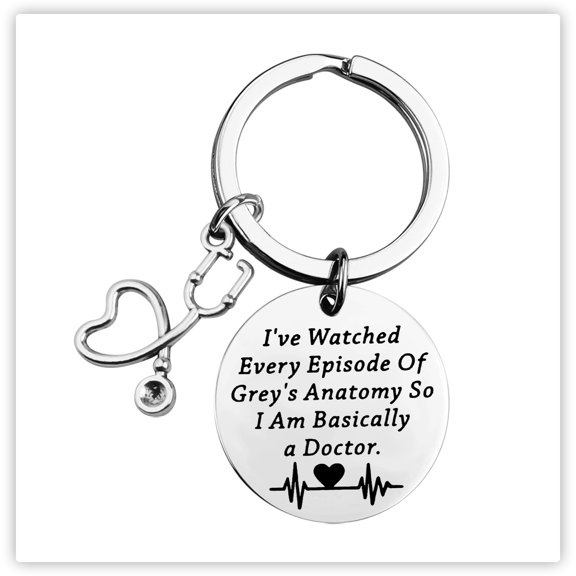 Grey's Anatomy Inspired Keychain Special Gift Funny Gift for Doctor Nurse