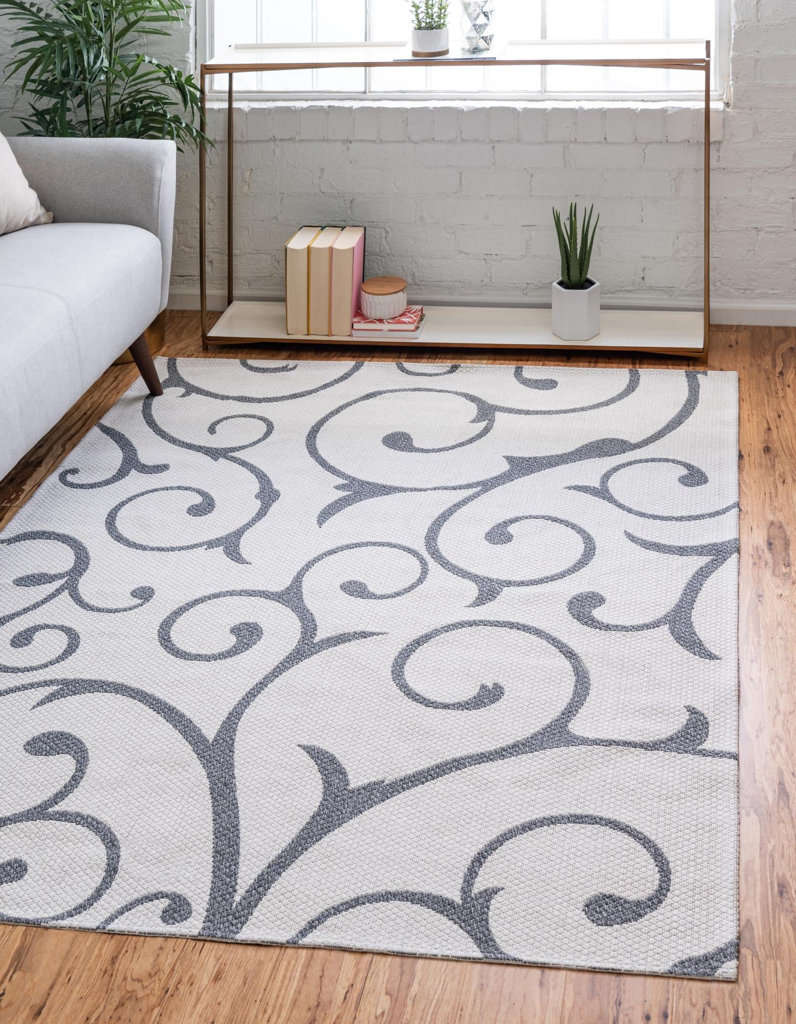 Collection Rug 8' x 11' Ivory Flatweave Rug Perfect