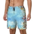 thumbnail image 2 of Gaeub Sea and Fish Mens Swim Trunks Stretch Beach Shorts Quick Dry for Men Swim Shorts Swimwear with Pockets- XX-Large, 2 of 9