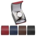 thumbnail image 2 of Caja expositora de relojes de cuero Pu para hombre, caja de almacenamiento de reloj mecánico, caja de regalo para reloj, 2 of 5