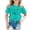 Mint Green, variant on Hienoo Toddler Girls' T-Shirt Short Sleeve Soft Graphic T Shirt Loose Leisure Tshirt