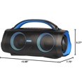 thumbnail image 5 of DOSS Extreme Boom Pro Bluetooth speaker Extra Bass, 20H Playtime, Party-Sync Led Lights, IPX6 Waterproof (Blue) - Refurbished Excellent, 5 of 5