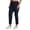 Navy, variant on RBX Active Women's Plus Size Ribbed Side Woven Ankle Pant With Pockets