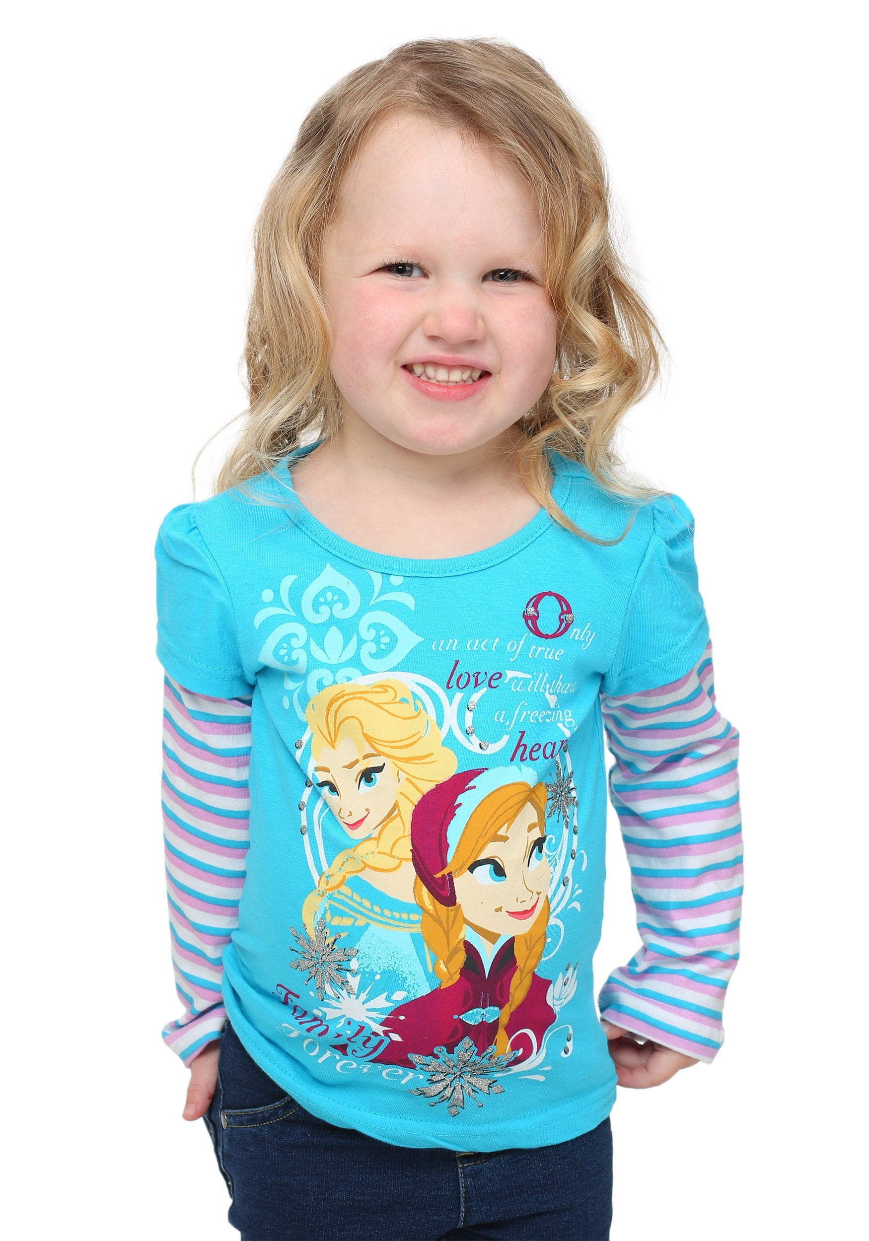 Details about   NWT 2T Disney Frozen Anna Elsa Olaf Snowflakes Toddler Girl Graphic T SHIRT PINK 