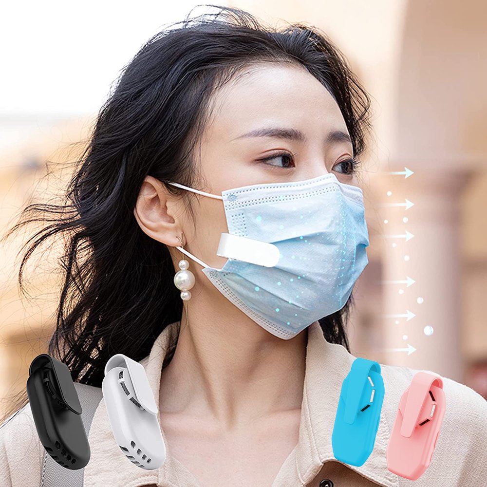 Personal Wearable Air Face Fan, USB Rechargeable Electric Cooling Fan
