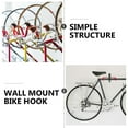 thumbnail image 6 of HOMEMAXS 10pcs Wall Mounted Bicycle Hanger Garage Bike Hook Utility Organizer for Basement, 6 of 8