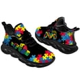 thumbnail image 5 of Uminder Womens Walking Shoes Autism Awareness Sneakers Black Shoes Size 5, 5 of 5