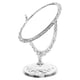 thumbnail image 4 of Espejo de tocador vintage elegante espejo de escritorio pequeño ovalado diseñado para maquillaje espejo de tocador decorativo para tocador espejo de maquillaje de mesa giratorio de doble cara, 4 of 7