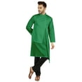 thumbnail image 5 of Atasi Indian Designer Kurta For Mens Party Wear Solid Color Ethnic Long Shirt, 5 of 7