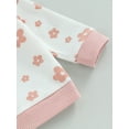 thumbnail image 6 of Baby Girl Fall Outfits Floral Sweatshirt Pants Clothes Set Newborn Infant Clothing Gifts 3 6 9 12 18 24 Months, 6 of 9