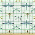 thumbnail image 2 of Dragonfly Fabric by the Yard Upholstery, Group of Regularly Dragonfly Pattern Short Lives Composition of Bugs, Decorative Fabric for DIY and Home Accents, Orange Blue by Ambesonne, 2 of 5