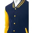 thumbnail image 3 of FashionOutfit Men's Stylish High Quality Fabric Baseball Jacket, 3 of 4