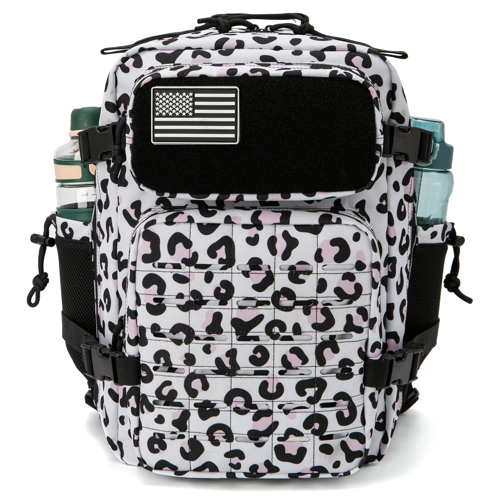 QT&QY 25L Molle Hiking Daypack Outdoor Backpack for Men Women Camping Travel Work Commuter Gym Bag
