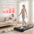 thumbnail image 5 of GOYOUTH 2.25HP Ultra-Slim Under Desk Treadmill with Manual Incline, Compact Walking Pad with Integrated Cord, Space-Saving Portable Running Machine, Quiet Slim Fitness for Home Office & Small Spaces, 5 of 7