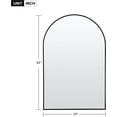 thumbnail image 6 of ZXNYH Over The Door Mirror Full Length Mirror Hanging Over Door or Leaning Against Wall or Mounted On Wall, Door Mirror Full Length Mirror Over The Door, 43"x18", White, No Stand, 6 of 6