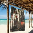 thumbnail image 2 of Ryvnso Christmas Snow Oversized Beach Towel Microfiber Bath Blankets Swimming Fitness 37" x 74", 2 of 5